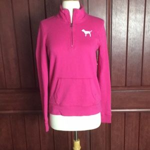 PINK Victoria Secret pull over with zipper